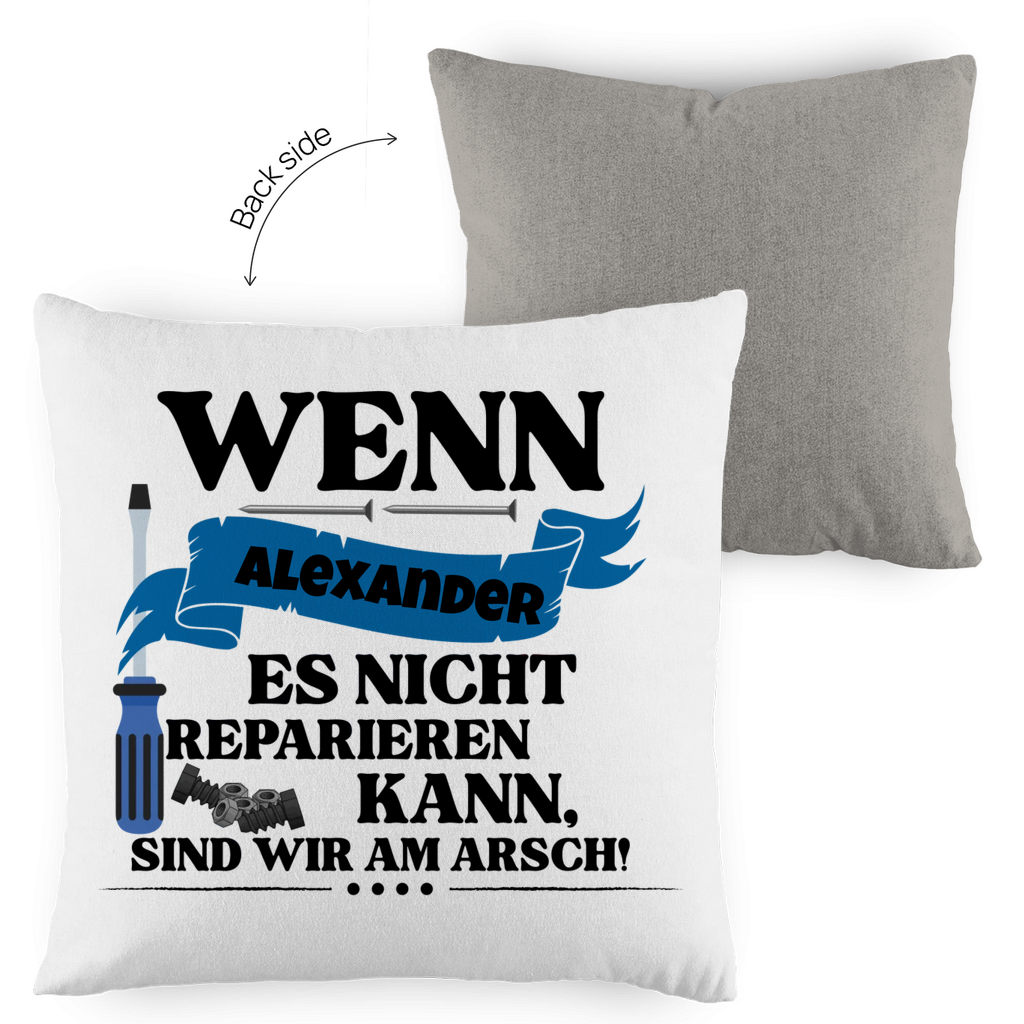 Opa - Reparieren - Kissen