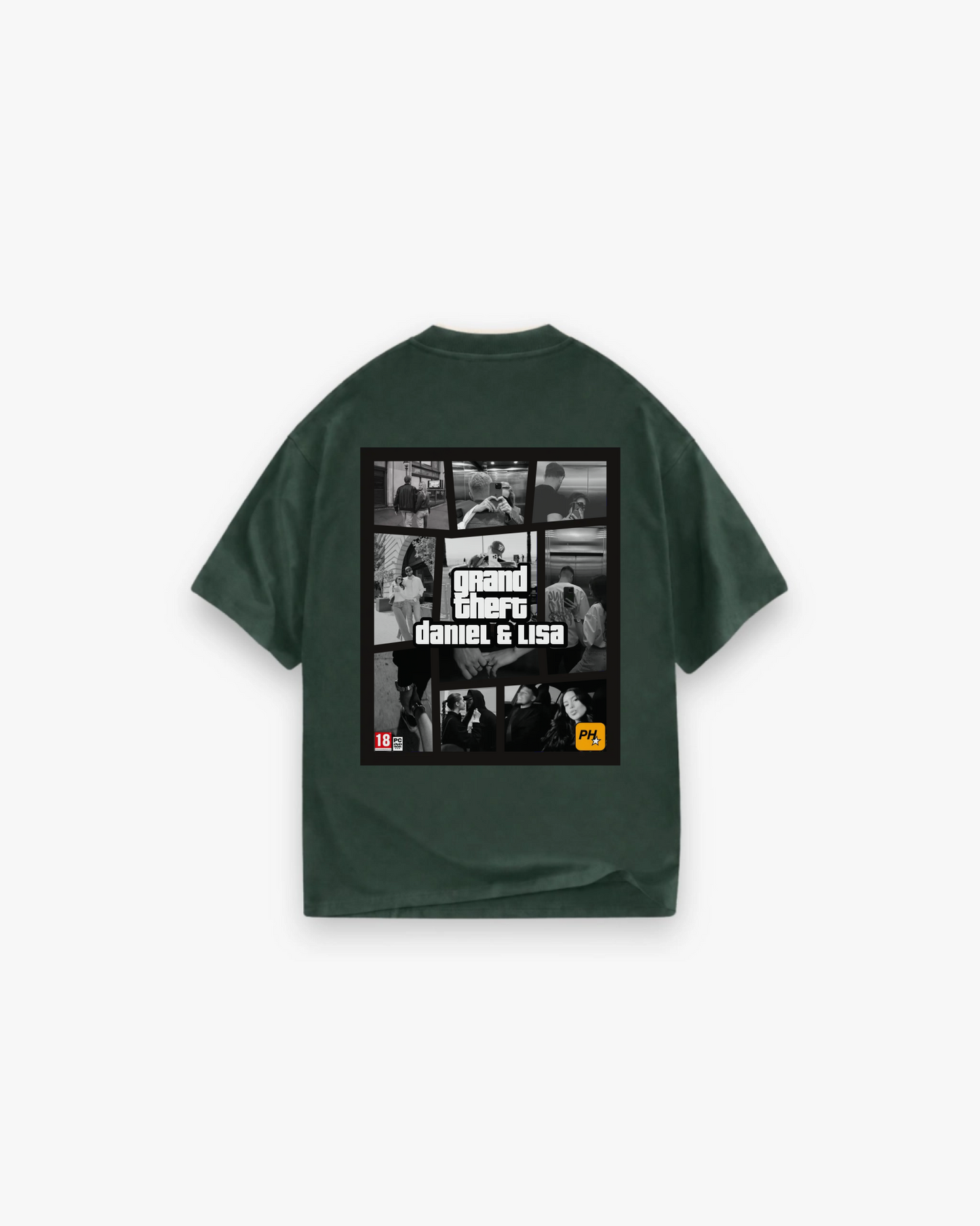 GTA - GRAND THEFT COUPLE SHIRT BACK