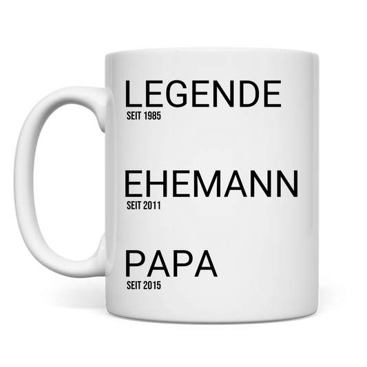 Legende Ehemann Papa - Tasse