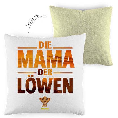 Die Mama der Löwen - Kissen