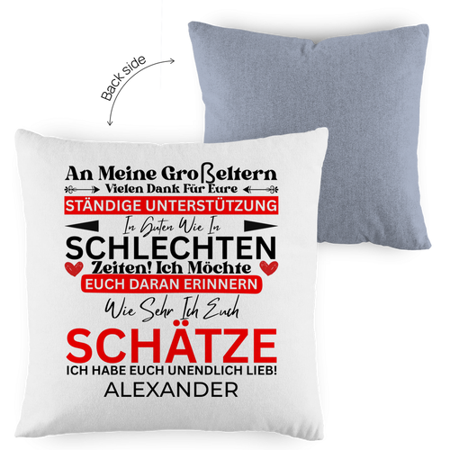 An Meine Großeltern - Kissen