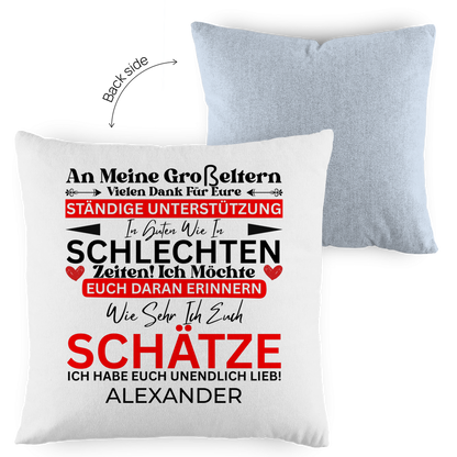 An Meine Großeltern - Kissen