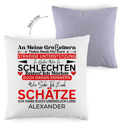 An Meine Großeltern - Kissen