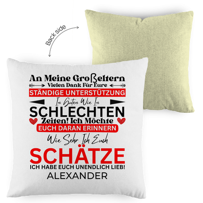 An Meine Großeltern - Kissen