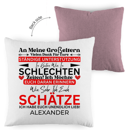 An Meine Großeltern - Kissen