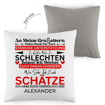 An Meine Großeltern - Kissen
