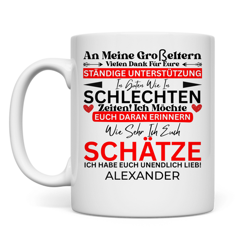 An Meine Großeltern - Tasse