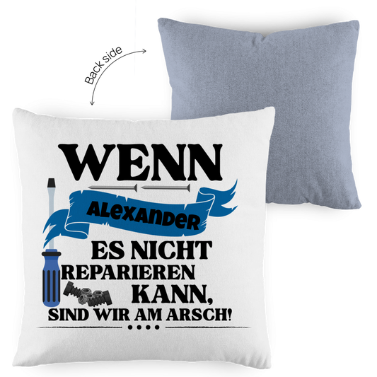 Opa - Reparieren - Kissen