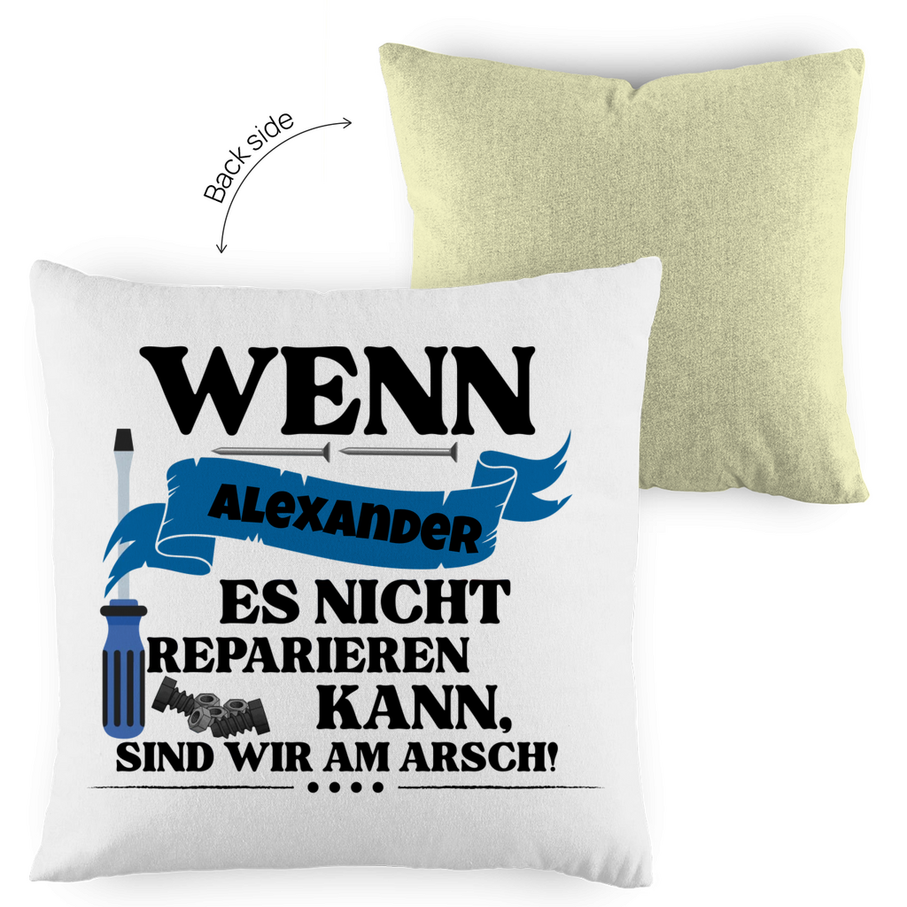 Opa - Reparieren - Kissen