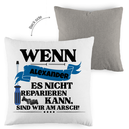 Opa - Reparieren - Kissen