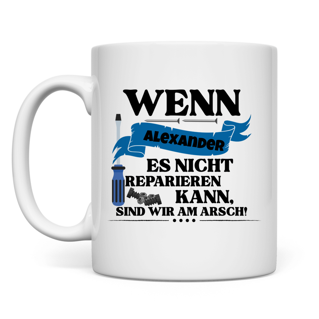 Opa - Reparieren - Tasse