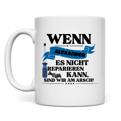 Opa - Reparieren - Tasse