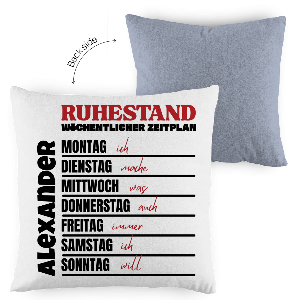 Ruhestand Zeitplan - Kissen