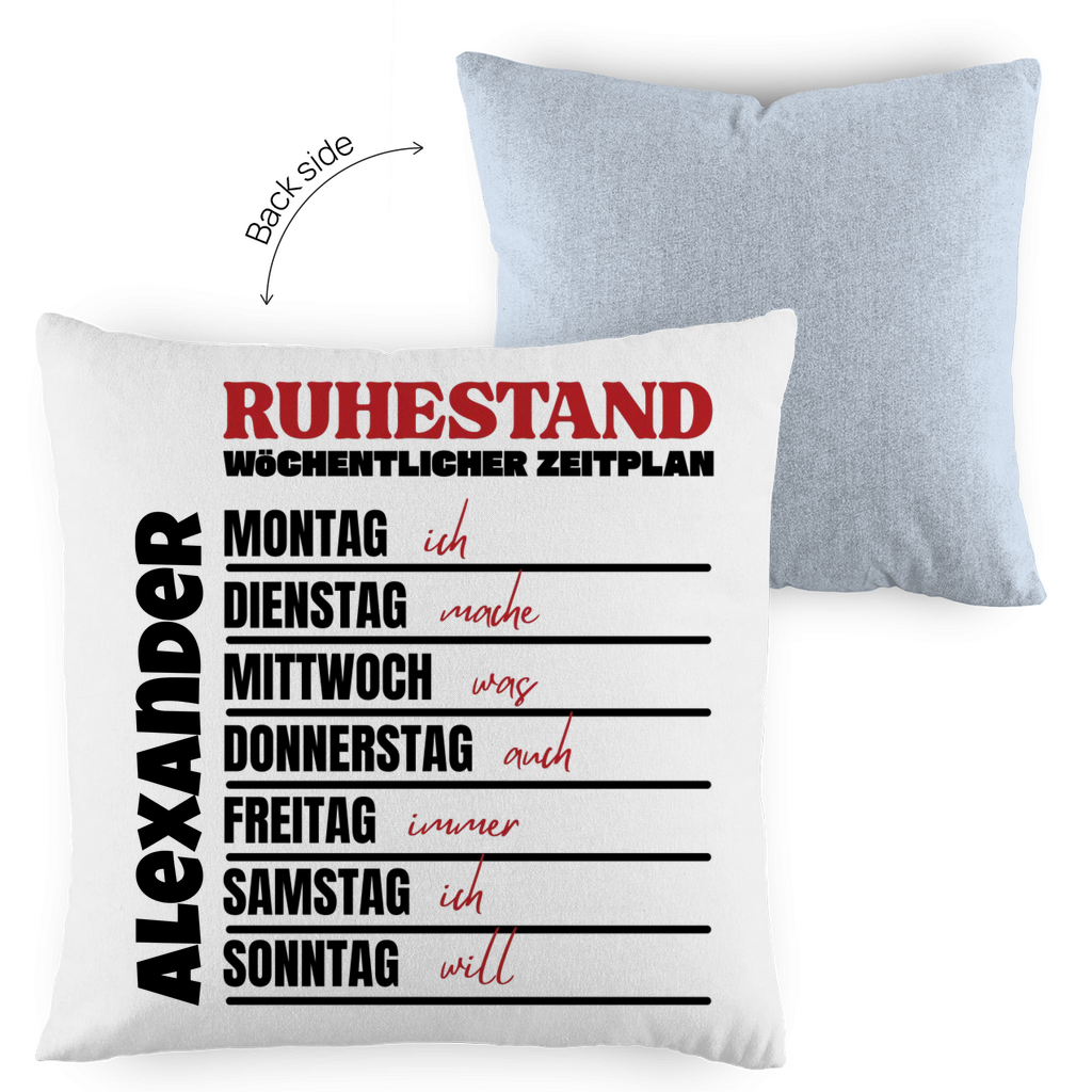 Ruhestand Zeitplan - Kissen