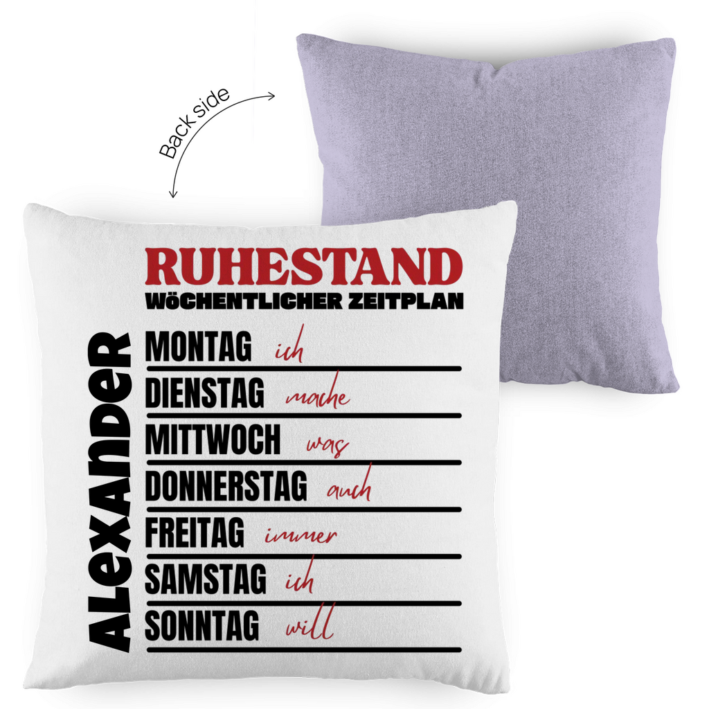Ruhestand Zeitplan - Kissen