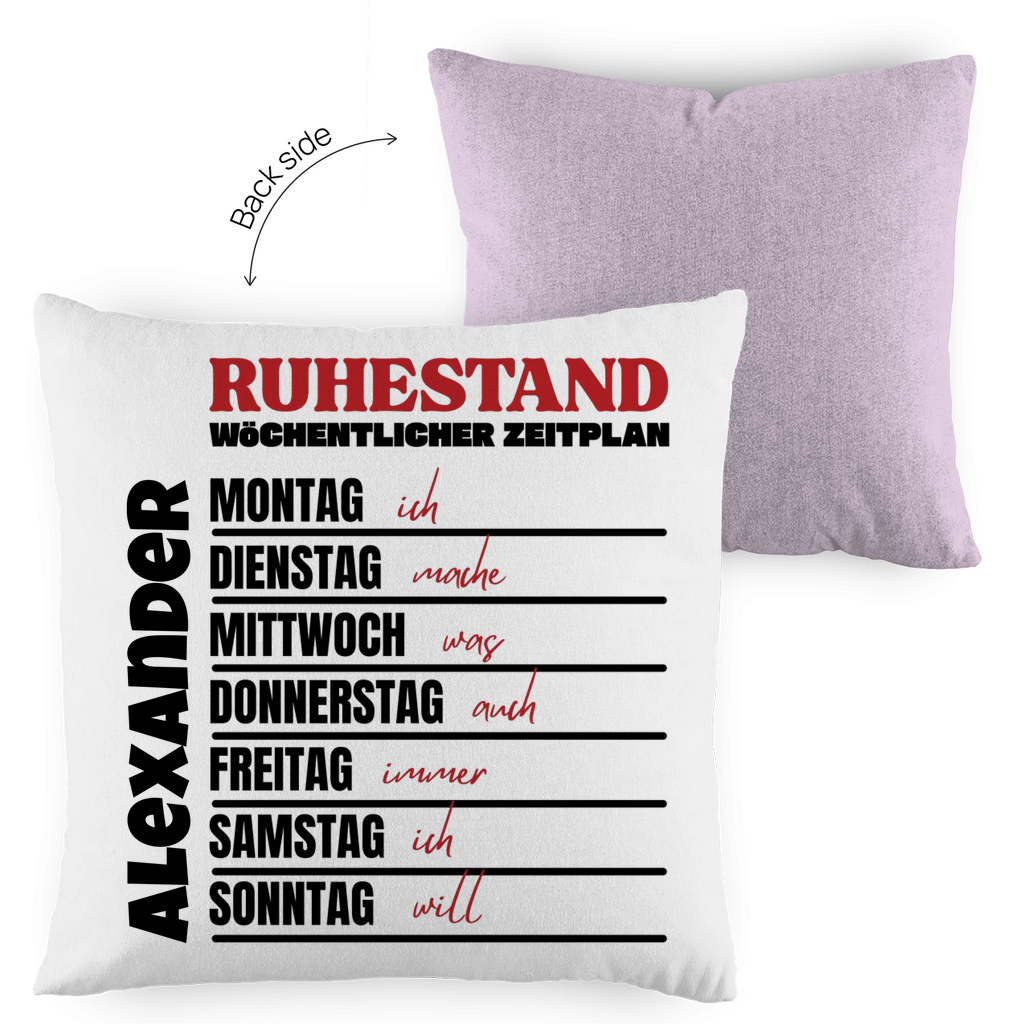 Ruhestand Zeitplan - Kissen