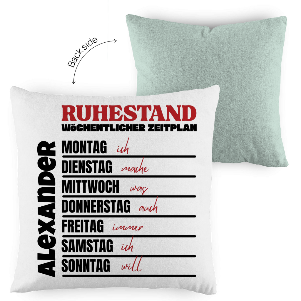 Ruhestand Zeitplan - Kissen