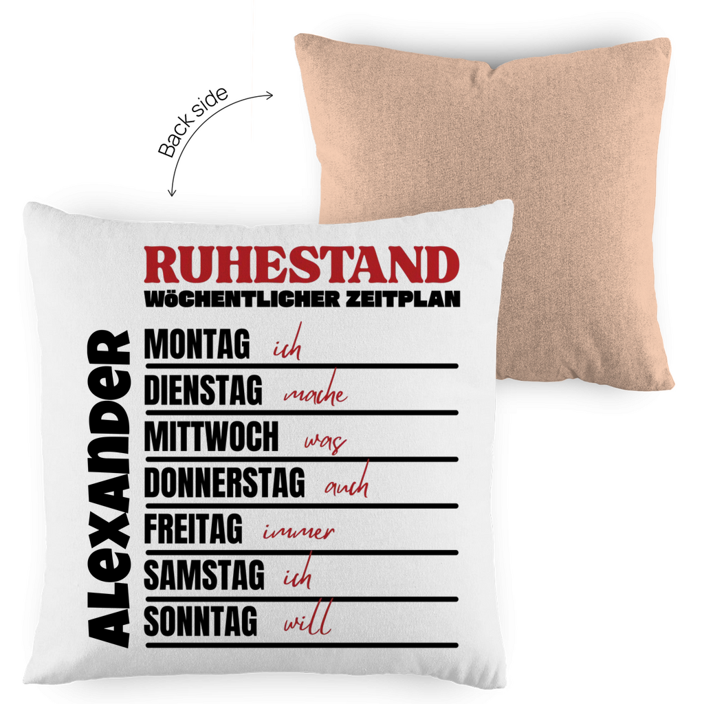 Ruhestand Zeitplan - Kissen