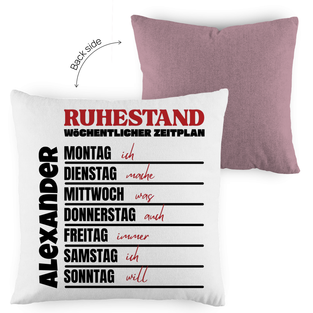 Ruhestand Zeitplan - Kissen