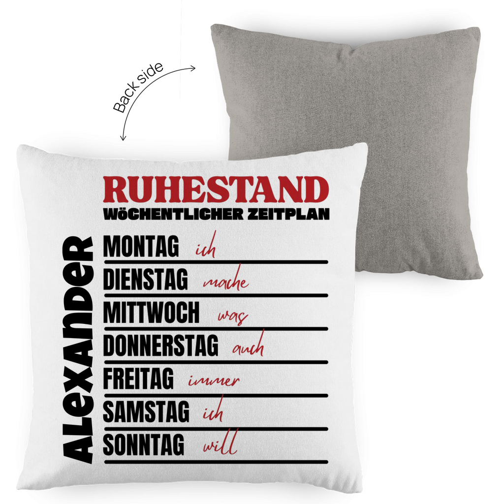 Ruhestand Zeitplan - Kissen