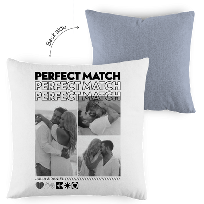 Personalisierter Kissen "PERFECT MATCH"