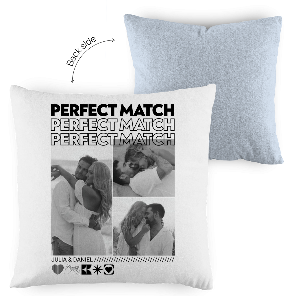 Personalisierter Kissen "PERFECT MATCH"