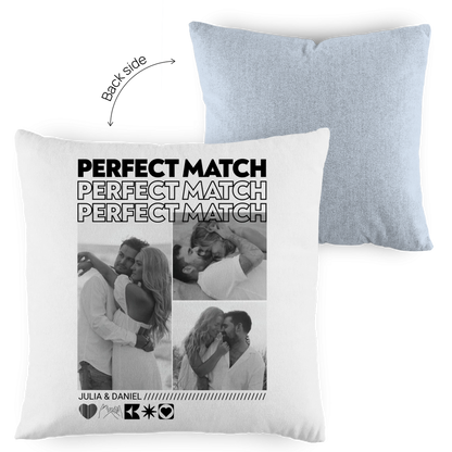 Personalisierter Kissen "PERFECT MATCH"