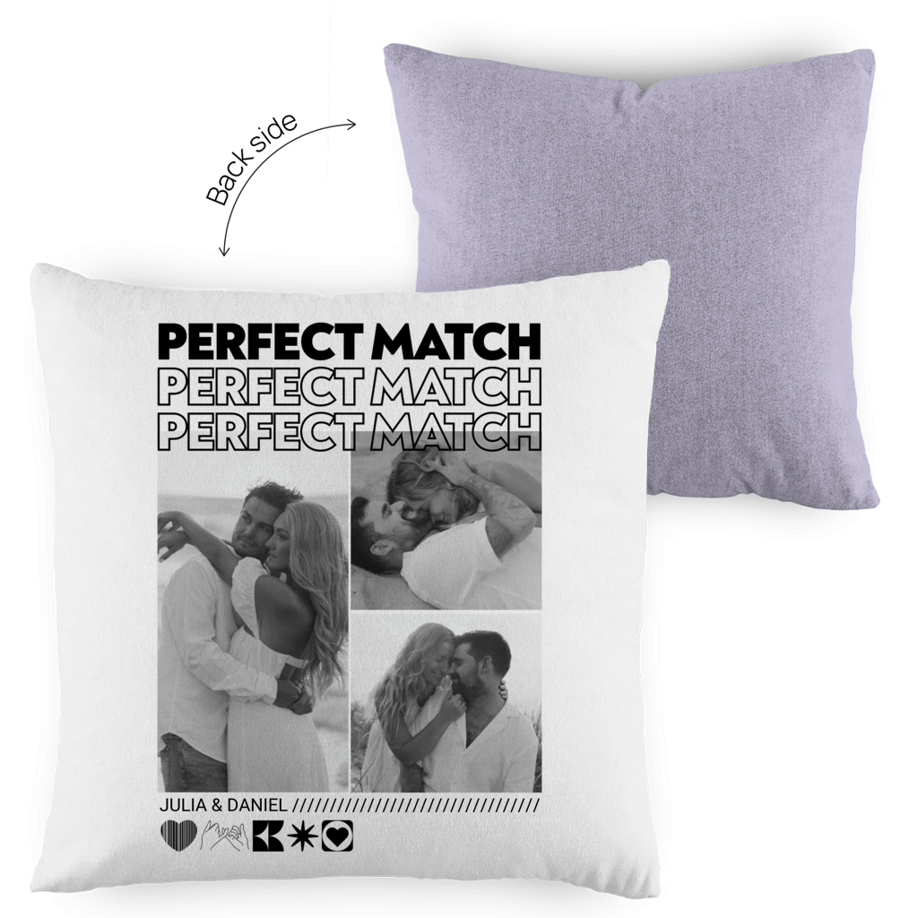 Personalisierter Kissen "PERFECT MATCH"