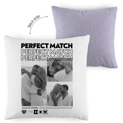 Personalisierter Kissen "PERFECT MATCH"