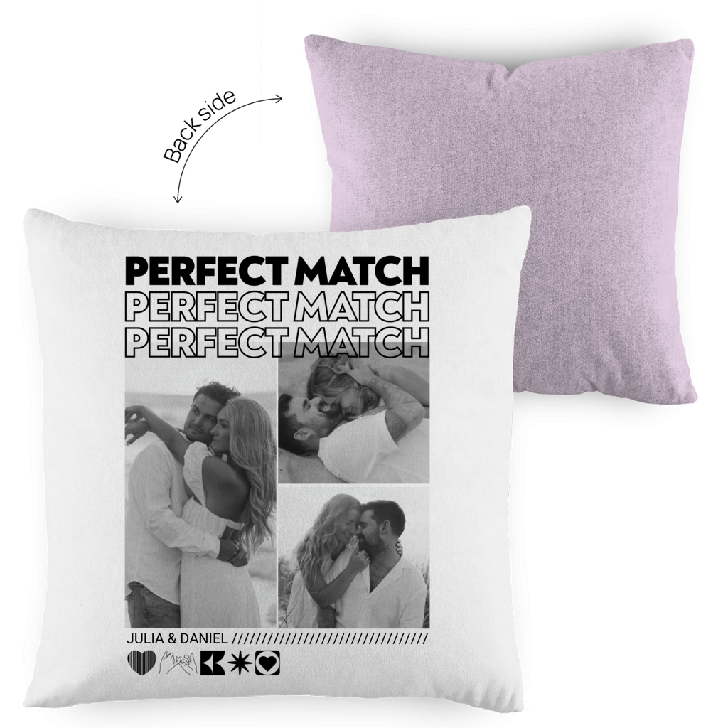 Personalisierter Kissen "PERFECT MATCH"