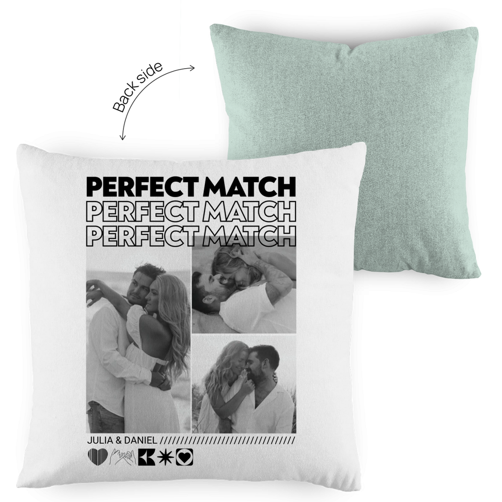 Personalisierter Kissen "PERFECT MATCH"