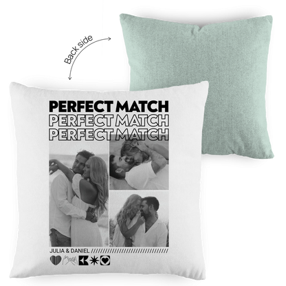 Personalisierter Kissen "PERFECT MATCH"