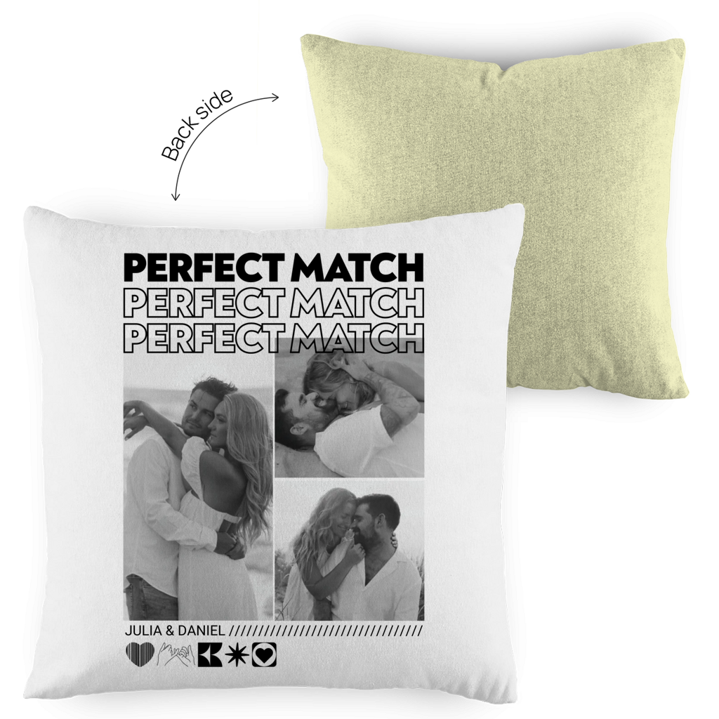 Personalisierter Kissen "PERFECT MATCH"
