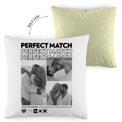 Personalisierter Kissen "PERFECT MATCH"