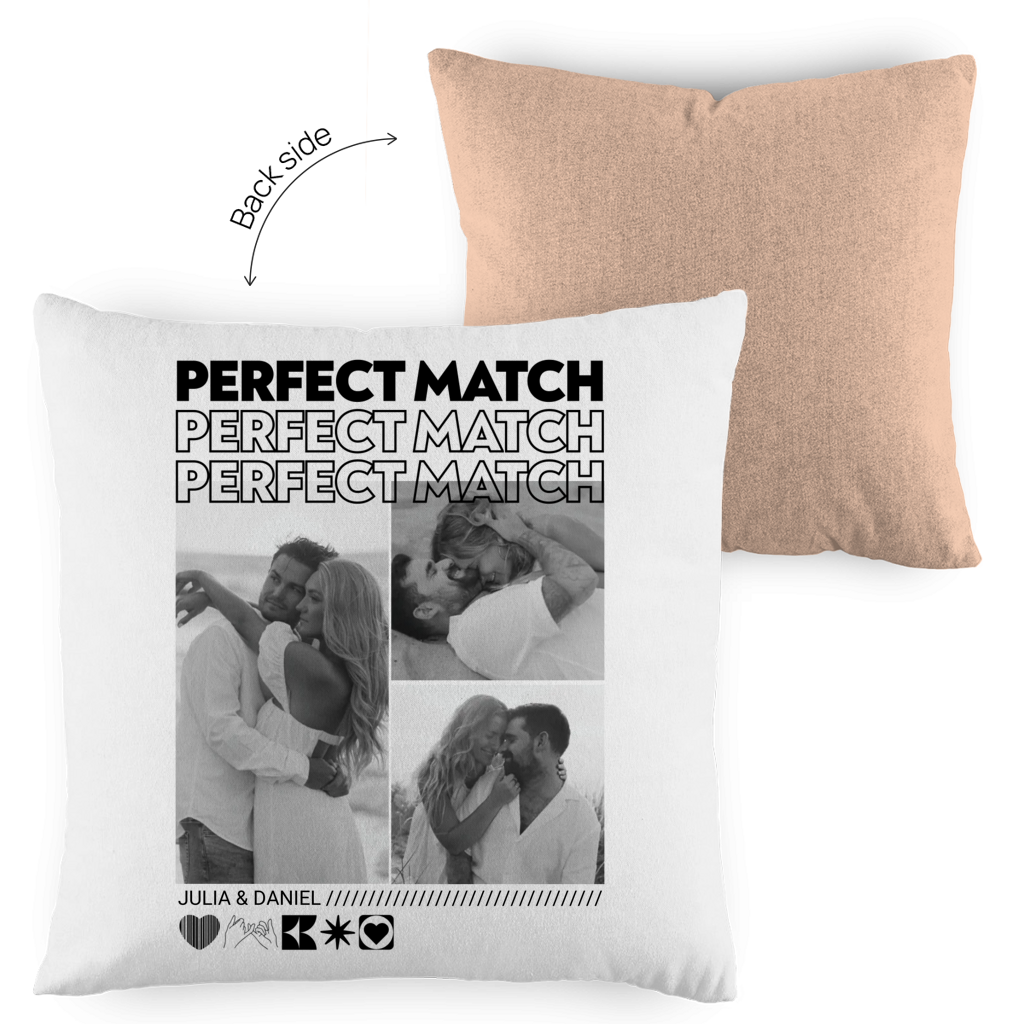 Personalisierter Kissen "PERFECT MATCH"