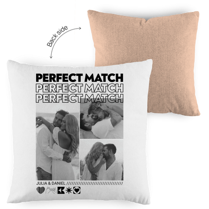 Personalisierter Kissen "PERFECT MATCH"