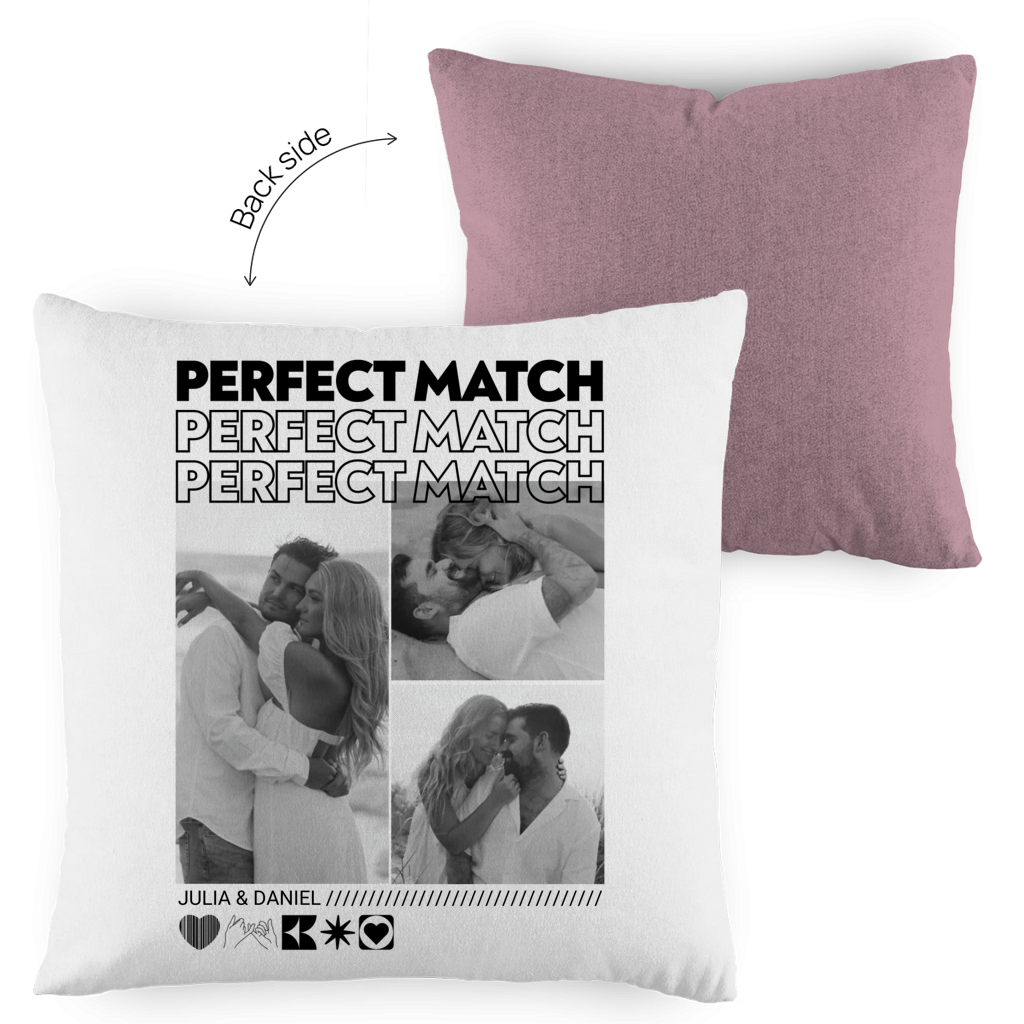 Personalisierter Kissen "PERFECT MATCH"