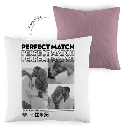Personalisierter Kissen "PERFECT MATCH"