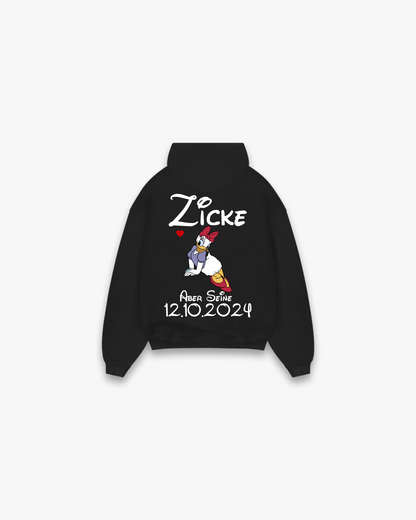 Zicke & Idiot Kuschel Hoodie