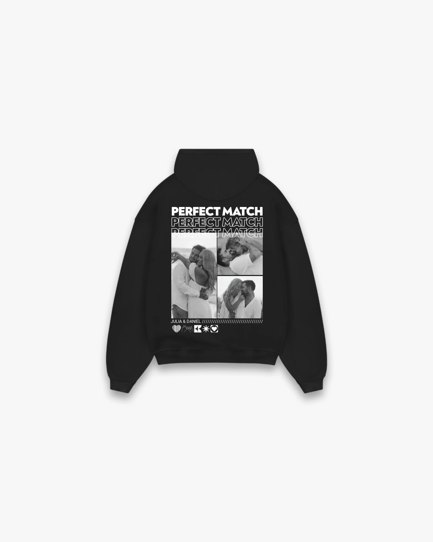 Personalisierter Hoodie "PERFECT MATCH"