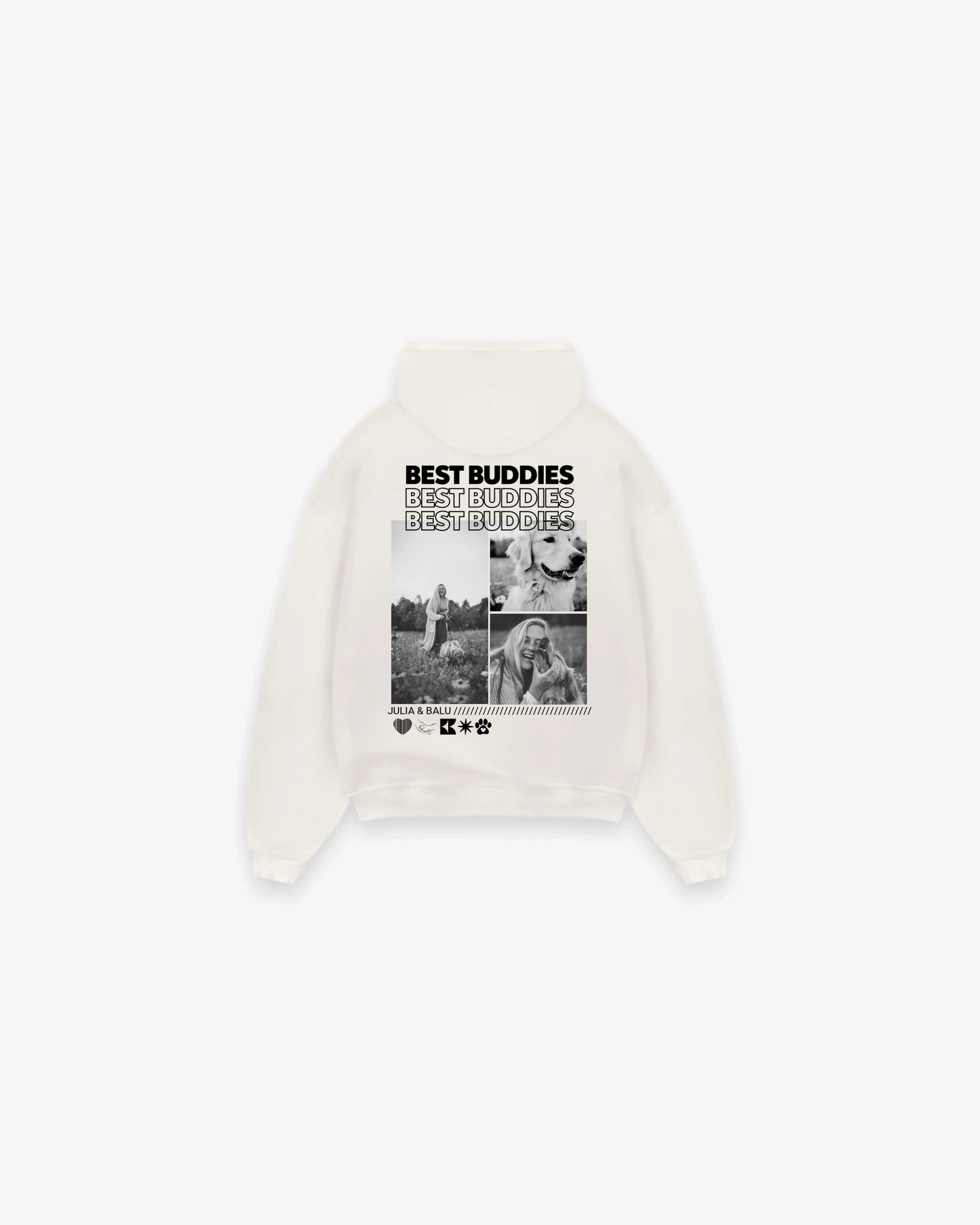 Personalisierter Hoodie "BEST BUDDIES"