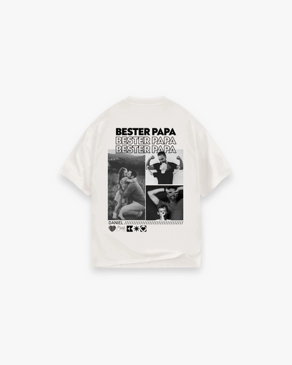 Personalisiertes T-Shirt mit Fotos "Papa"