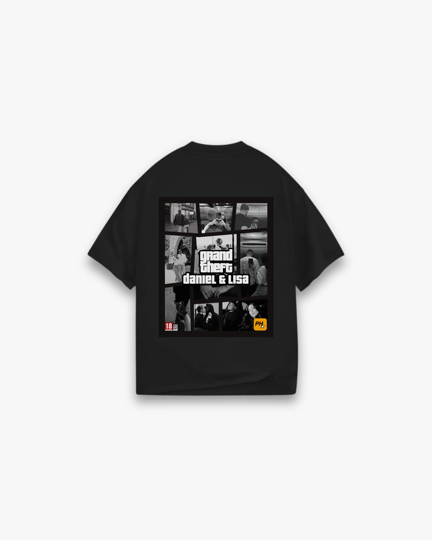 GTA - GRAND THEFT COUPLE SHIRT BACK