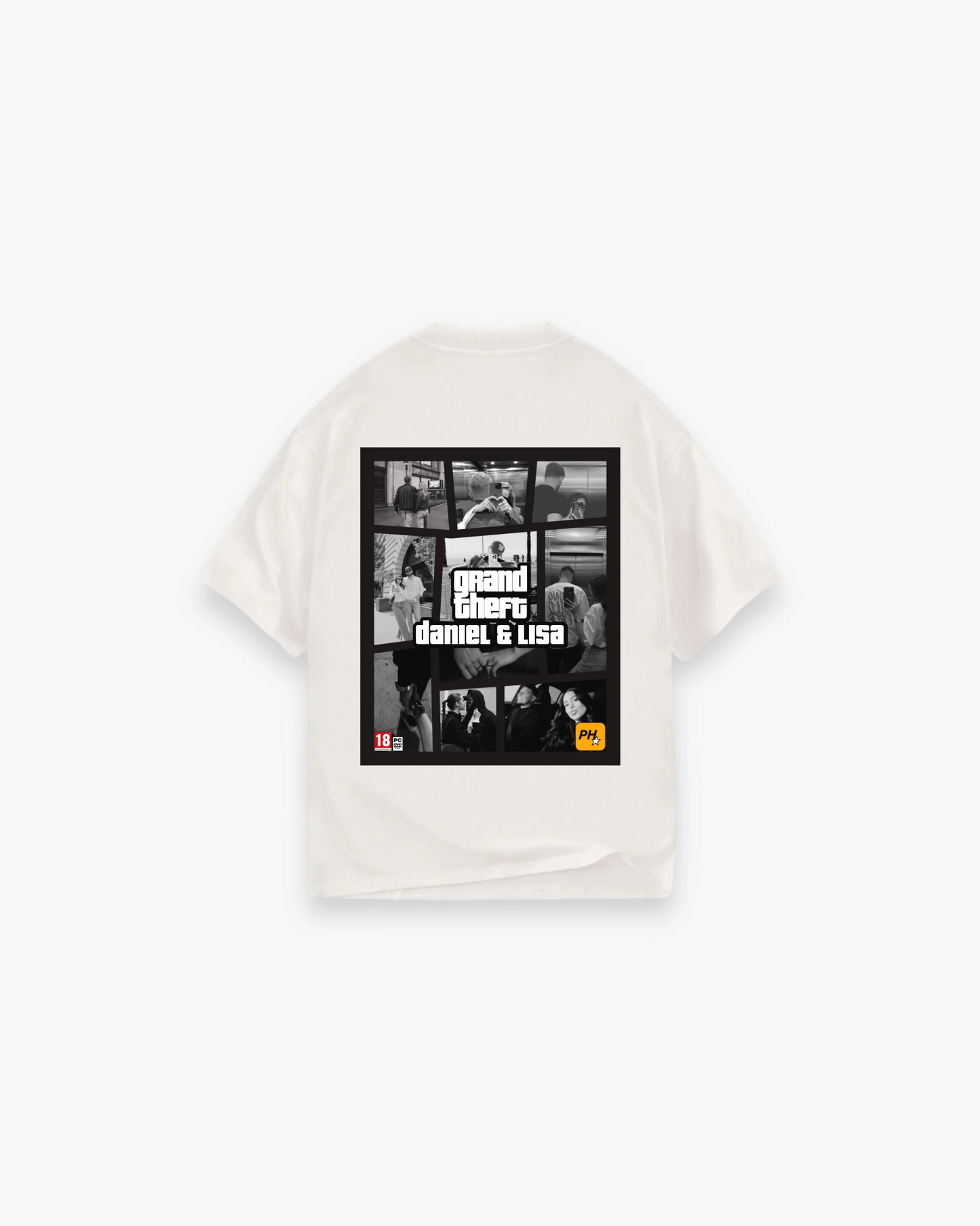 GTA - GRAND THEFT COUPLE SHIRT BACK