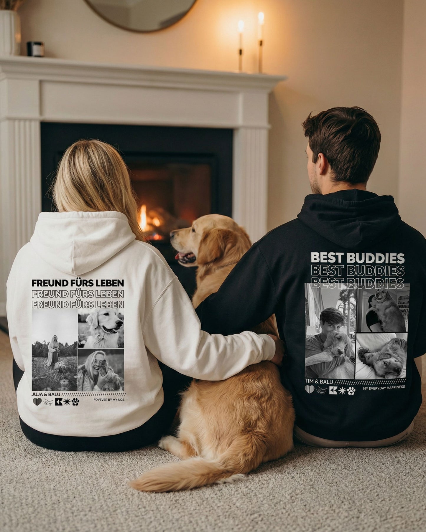 Personalisierter Hoodie "BEST BUDDIES"