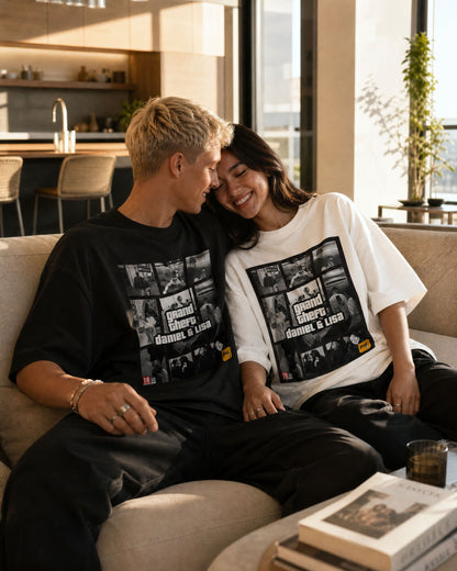 GTA - GRAND THEFT COUPLE SHIRT FRONT