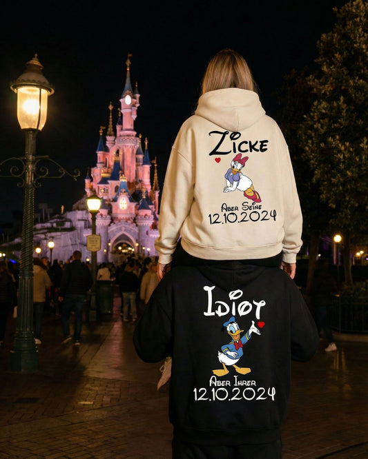 Zicke & Idiot Kuschel Hoodie