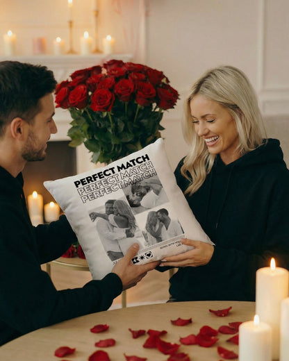 Personalisierter Kissen "PERFECT MATCH"